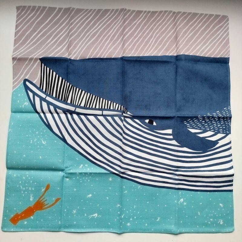 Furoshiki 50cm Whale of katakata