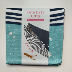 Furoshiki 50cm Whale of katakata