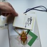 Shikishi message board with Crane