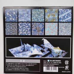 Origami Washi yuzen Blu