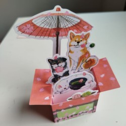 Shiba inu 3D card