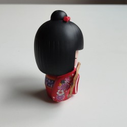 Kokeshi in resina Ventaglio