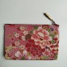 Chirimen pouch Red