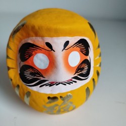 Yellow Daruma 12cm