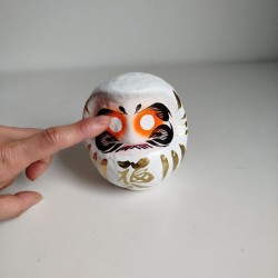 White Daruma 12cm