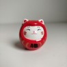 Gatto NekoDaruma con Omikuji -Rosso