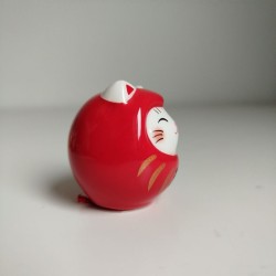 Gatto NekoDaruma con Omikuji -Rosso