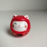 Gatto NekoDaruma con Omikuji -Rosso