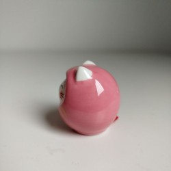 Neko-Daruma with OMIKUJI -Pink