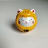 Gatto NekoDaruma con Omikuji -Giallo