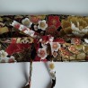 Obi belt in japanese cotton -Crane gold