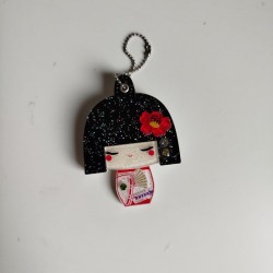 Mirror keyholder Kokeshi