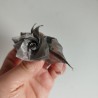 Pin-brooch Rose metal origami