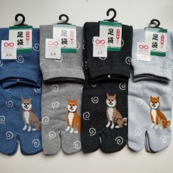 Tabi socks Shiba and circle...