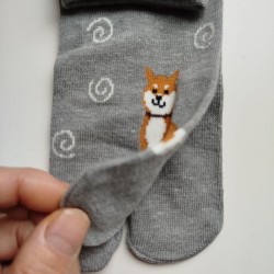 Tabi socks Shiba and circle 38-40