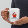 Mug with japanese proverb and daruma