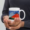 Hokusai red fuji mug