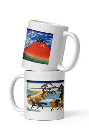 Hokusai Red Fuji Mug