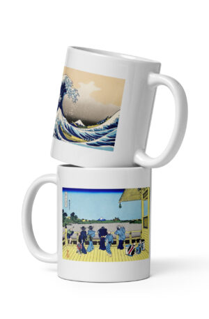 Hokusai -Great Wave & Fuji View Mug